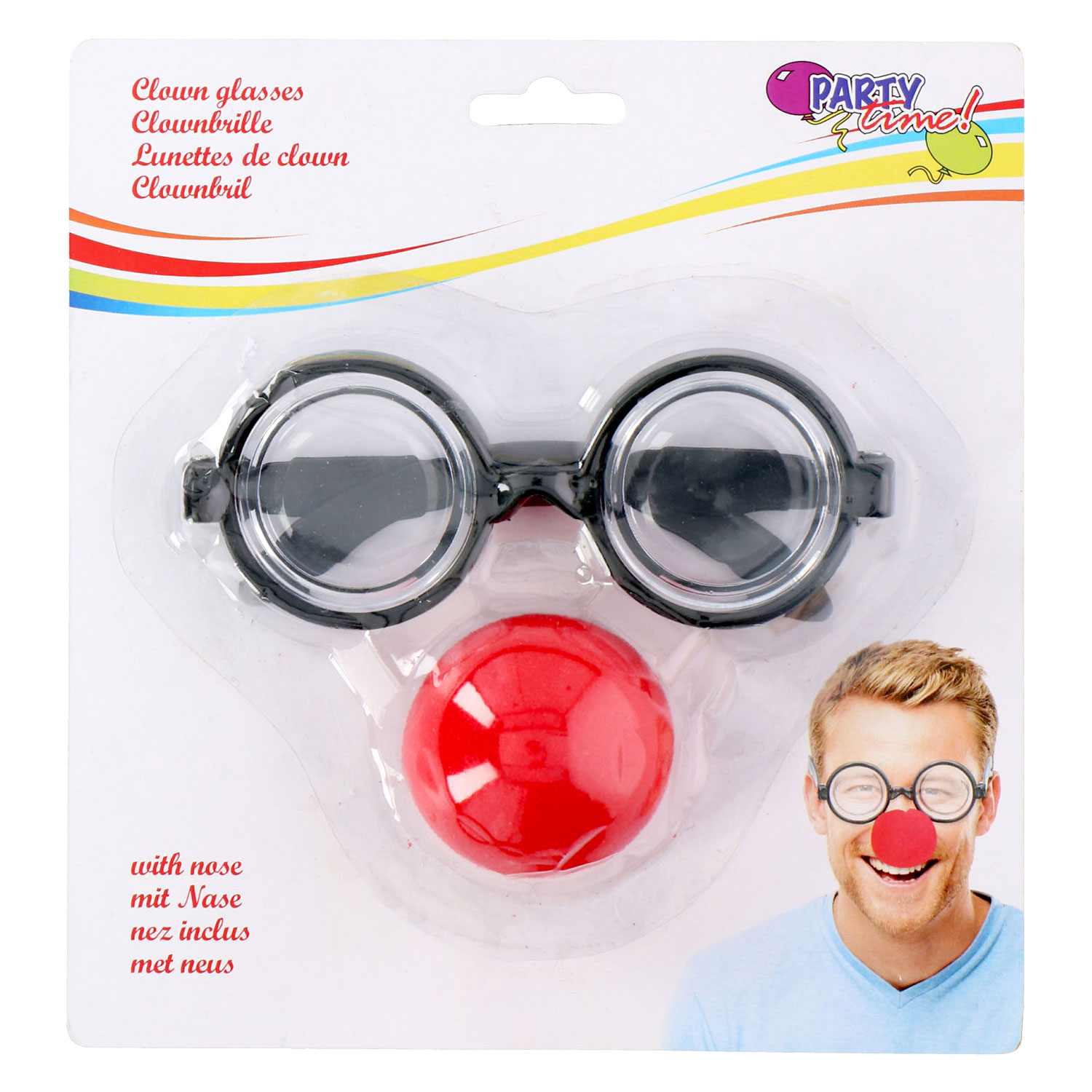 Clown neus en bril Thema